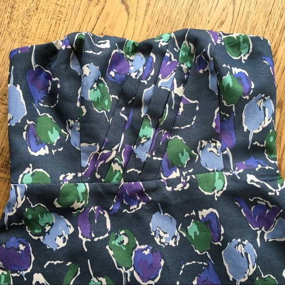 American Eagle Outfitters Strapless Floral Dress Size 0 - Picture 4 of 6